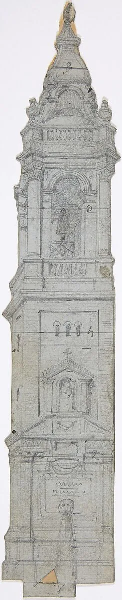 Design for a Stage Set at the Opéra, Paris — Eugène Cicéri