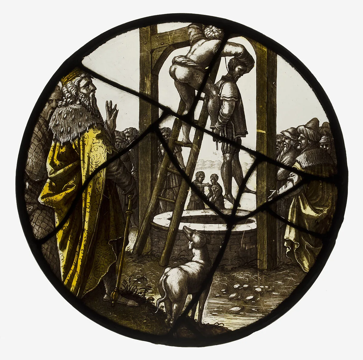Roundel with the Hanging of Haman — Jan Swart van Groningen