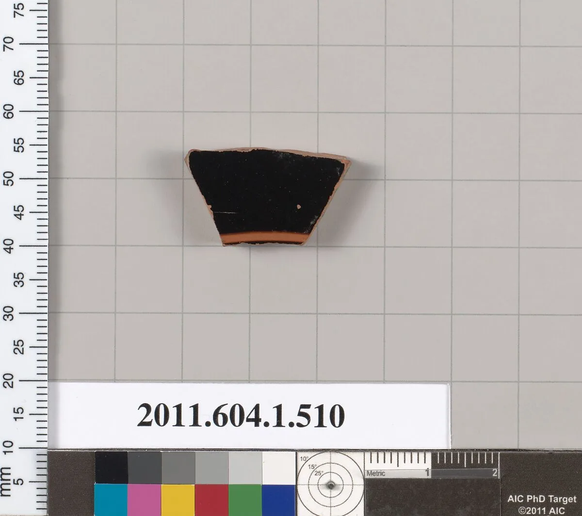 Terracotta fragment of a kylix (drinking cup) — Unknown
