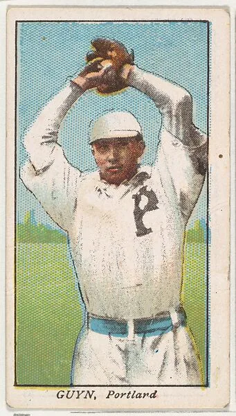 Guyn, Portland, from the "Obak Baseball Players" set (T212), issued by the American Tobacco Company to promote Obak Mouthpiece Cigarettes — American Tobacco Company