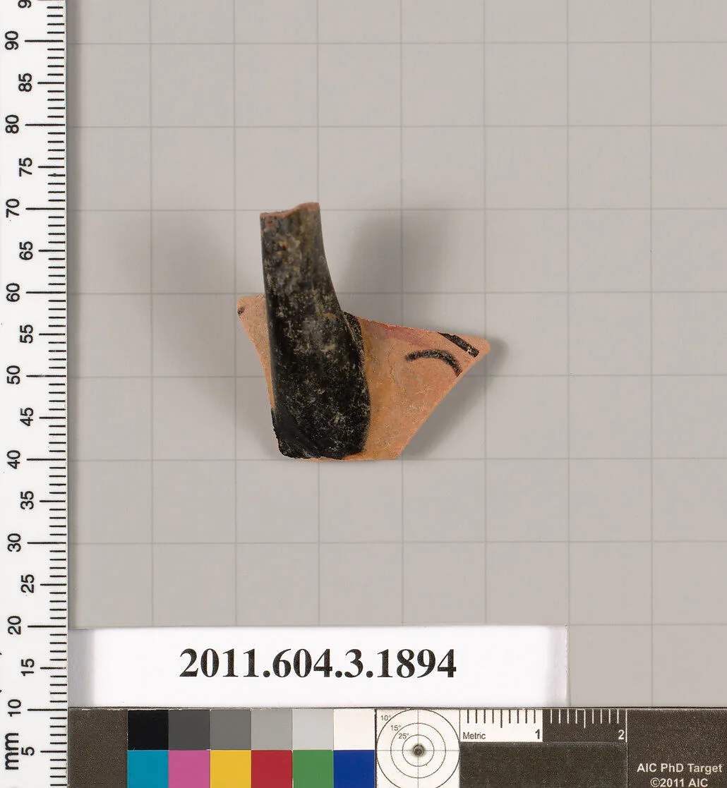Terracotta fragment of a kylix (drinking cup) or a skyphos (deep drinking cup)? — Unknown