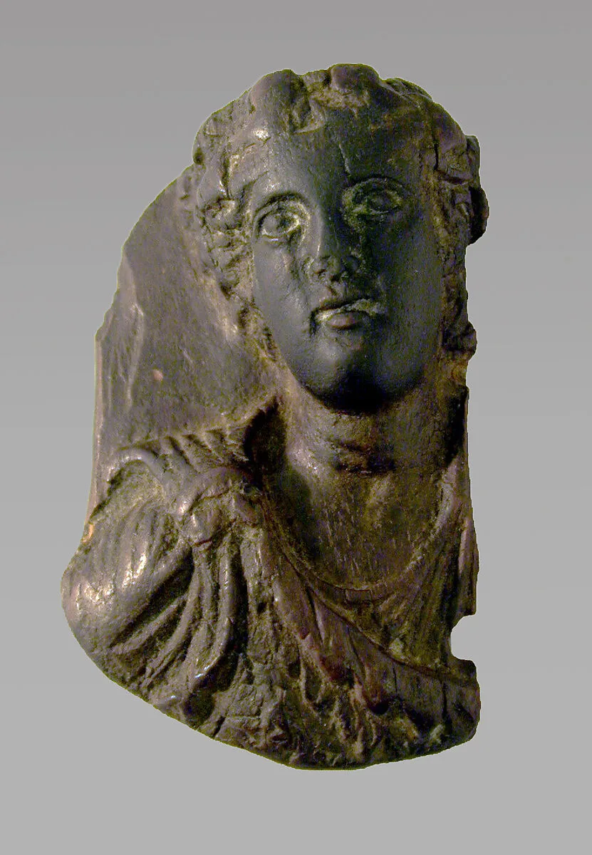 Wood roundel with a bust of Dionysos — Unknown