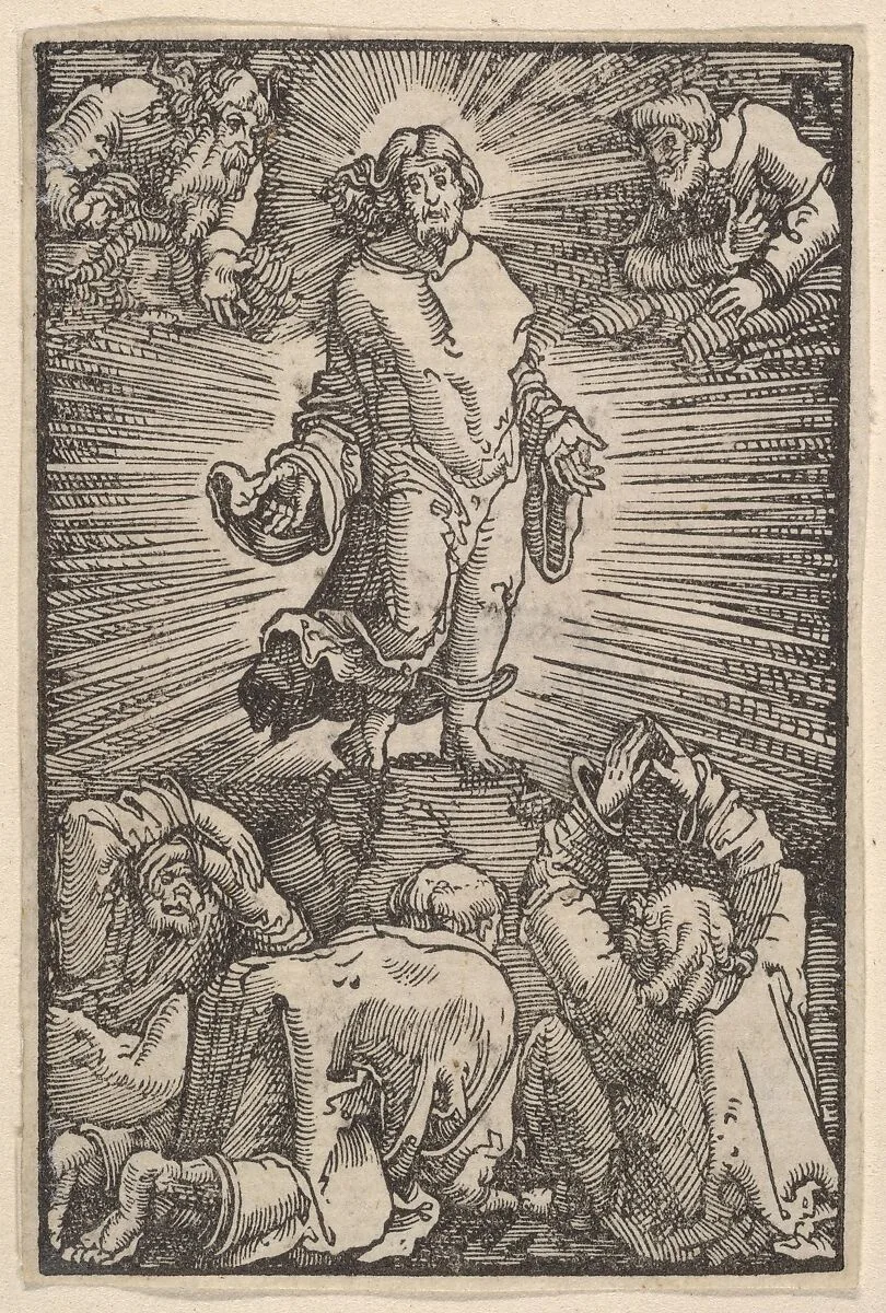 The Transfiguration of Christ, from The Fall and Salvation of Mankind Through the Life and Passion of Christ — Albrecht Altdorfer