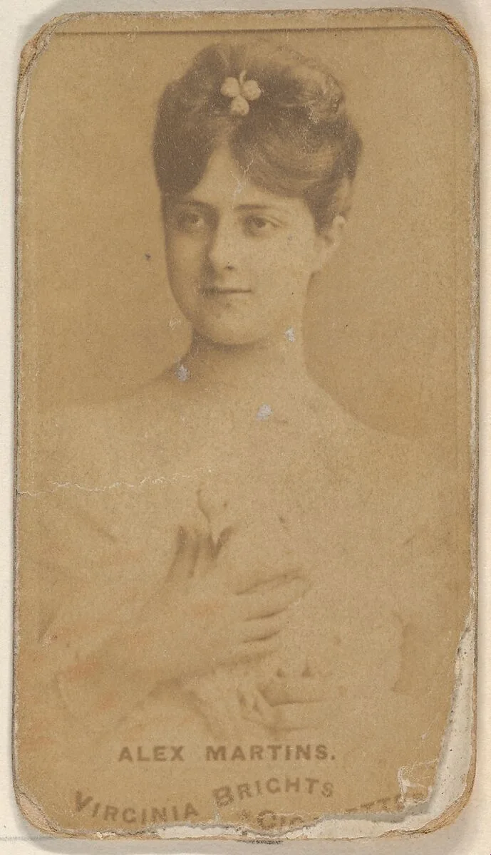 Alex Martins, from the Actors and Actresses series (N45, Type 1) for Virginia Brights Cigarettes — Allen & Ginter