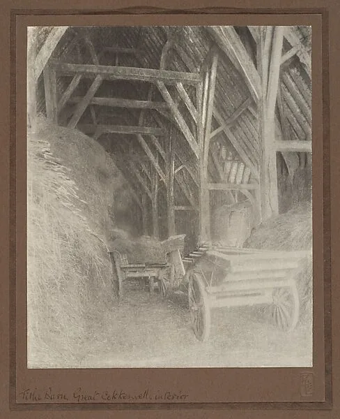 Tithe Barn, Great Cokkeswell, Interior — Frederick H. Evans|Unknown|Aubrey Vincent Beardsley|Frederick Colin Tilney|Ernest Radford|Theodore Watts-Dunton|Sir Sydney Cockerell