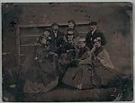 [Group of Eight Men and Women, Including Walker Evans I and Amanda Brooks Evans]