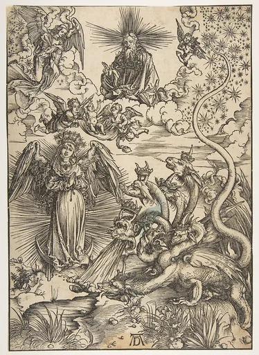 The Apocalyptic Woman, from "The Apocalypse", Latin Edition