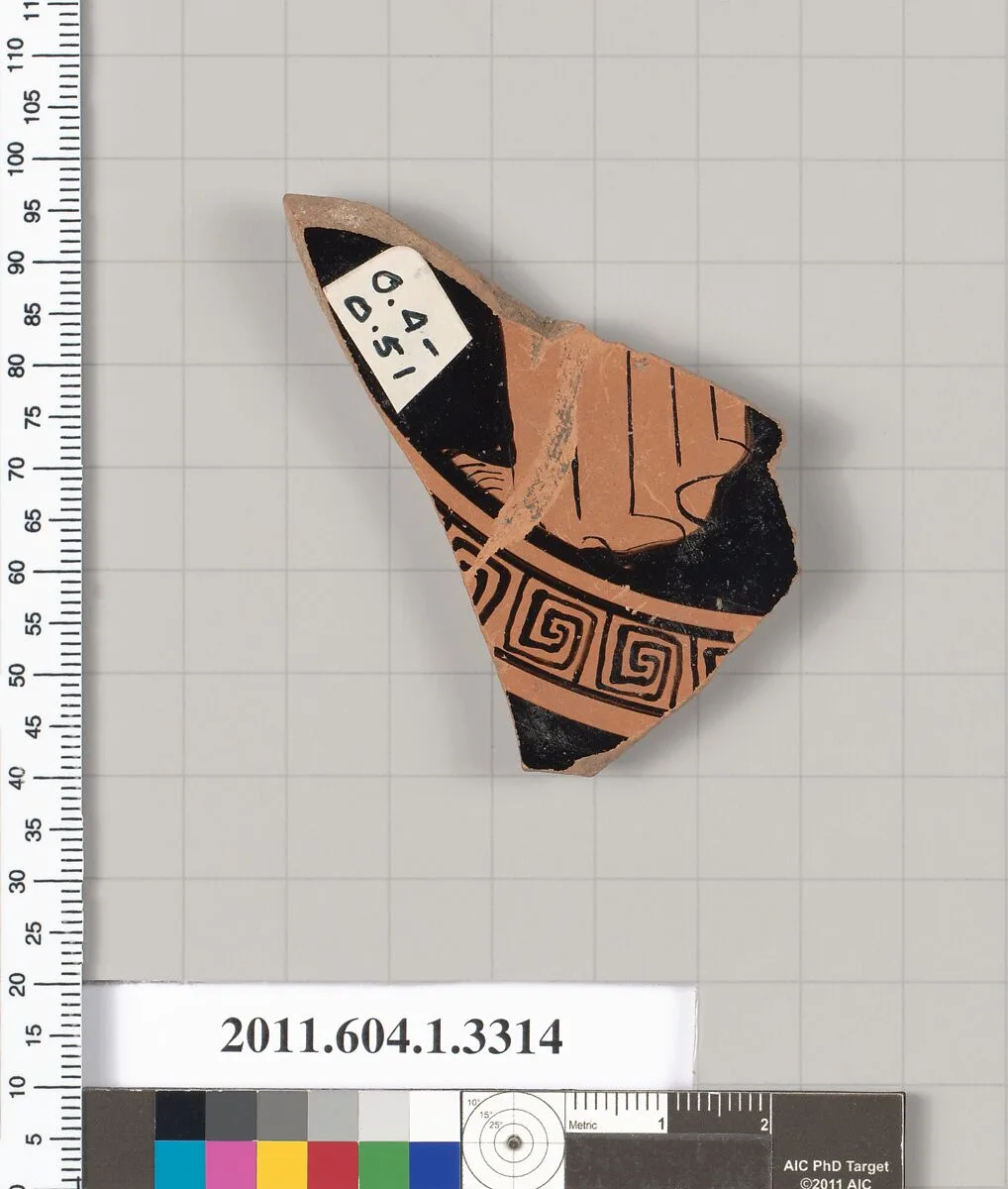 Terracotta fragment of a kylix (drinking cup) — Unknown