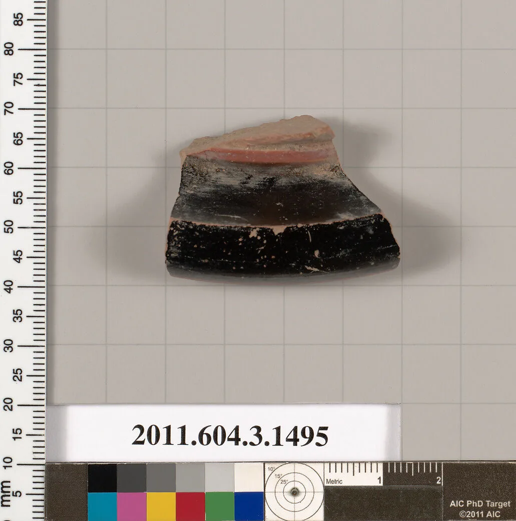 Terracotta fragment of a skyphos (deep drinking cup) — Unknown