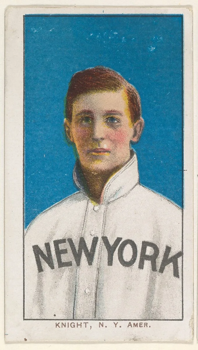 Knight, New York, American League, from the White Border series (T206) for the American Tobacco Company — American Tobacco Company