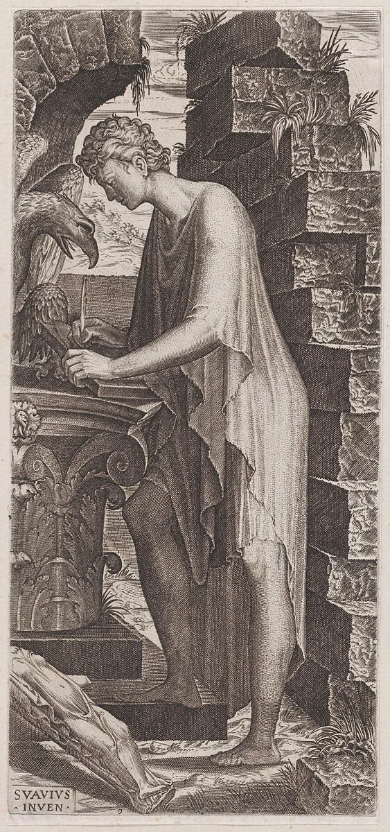 St. John the Evangelist, from Christ, the Twelve Apostles and St. Paul — Lambert Suavius