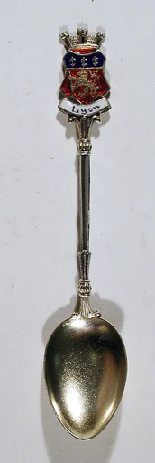 Souvenir spoon with arms of Lyon