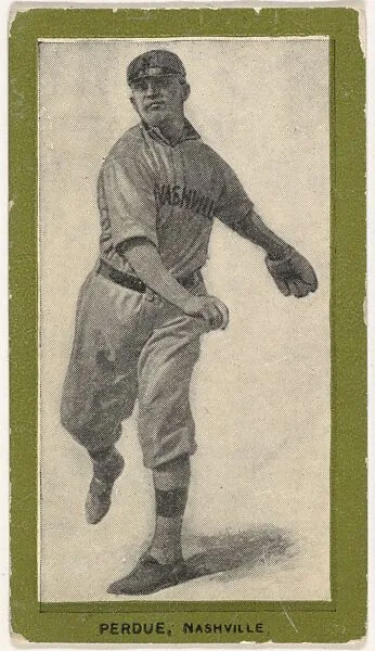 Perdue, Nashville, from the Baseball Players (Green Borders) series (T211) issued by Red Sun Cigarettes — Red Sun Cigarettes