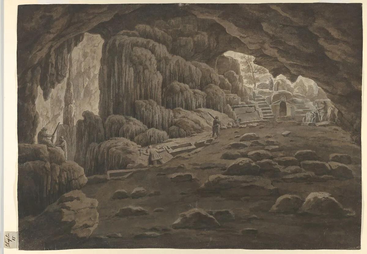 Cave of Pan, near Sunium, Greece — Edward Dodwell|Simone Pomardi