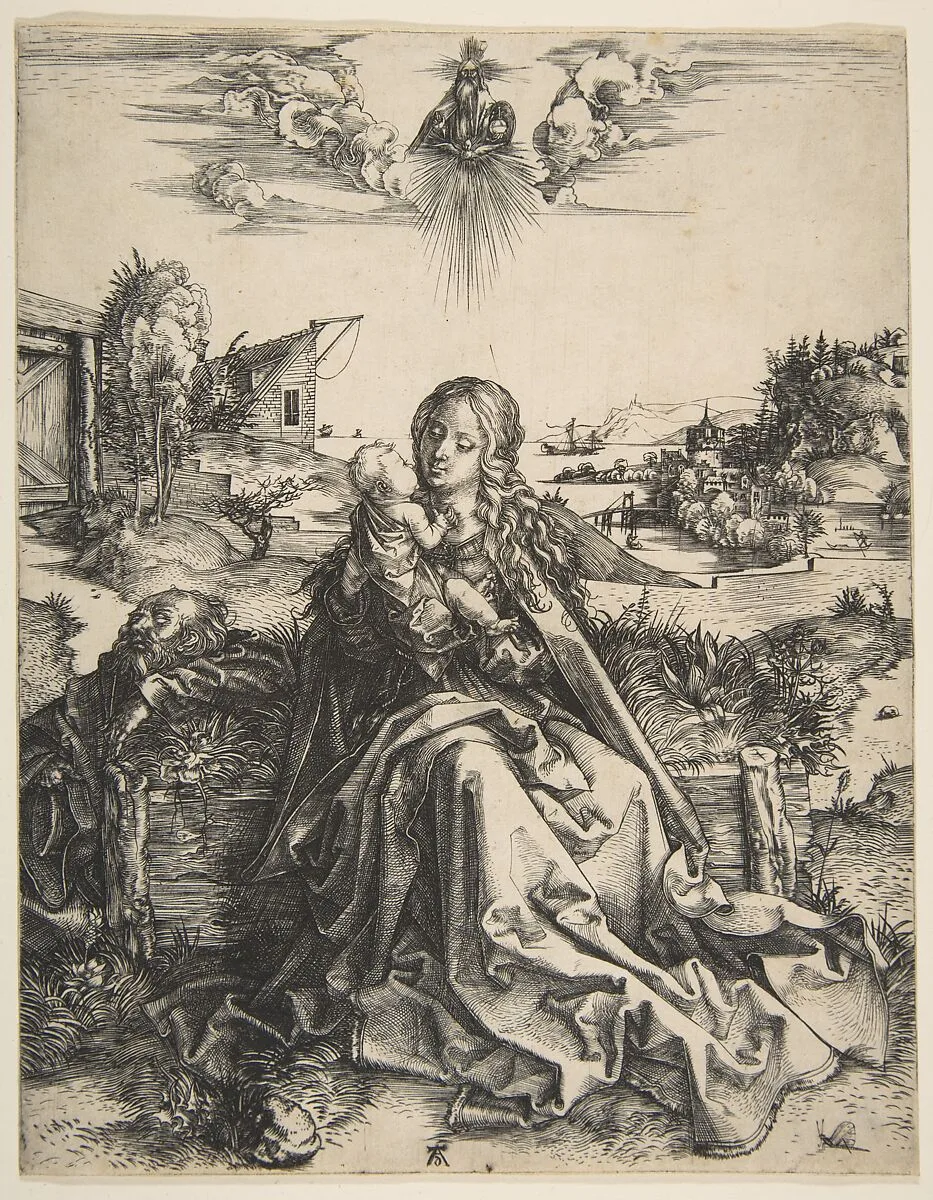 Holy Family with a Dragonfly — Albrecht Dürer