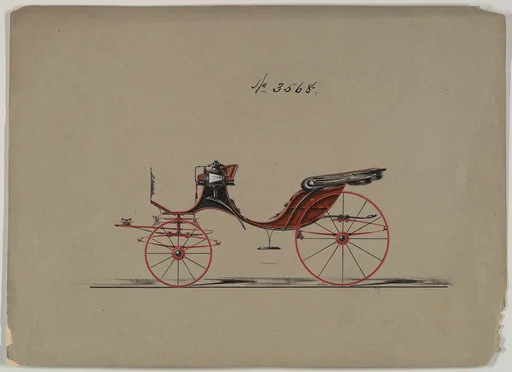 Design for Cabriolet or Victoria, no. 3568