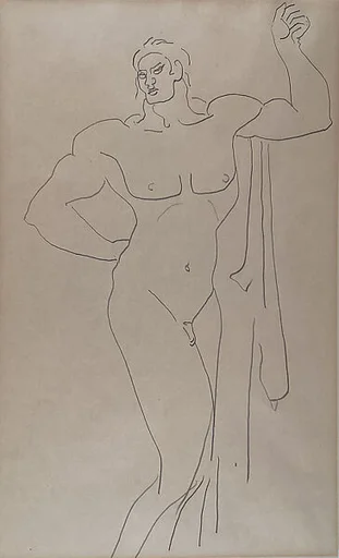 Standing Male Nude