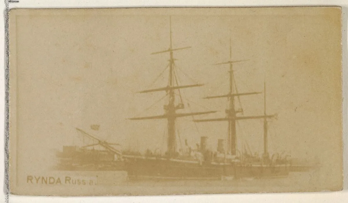 Rynda, Russia, from the Famous Ships series (N50) for Virginia Brights Cigarettes — Allen & Ginter
