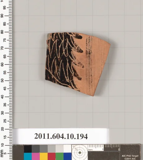 Terracotta fragment from a closed shape