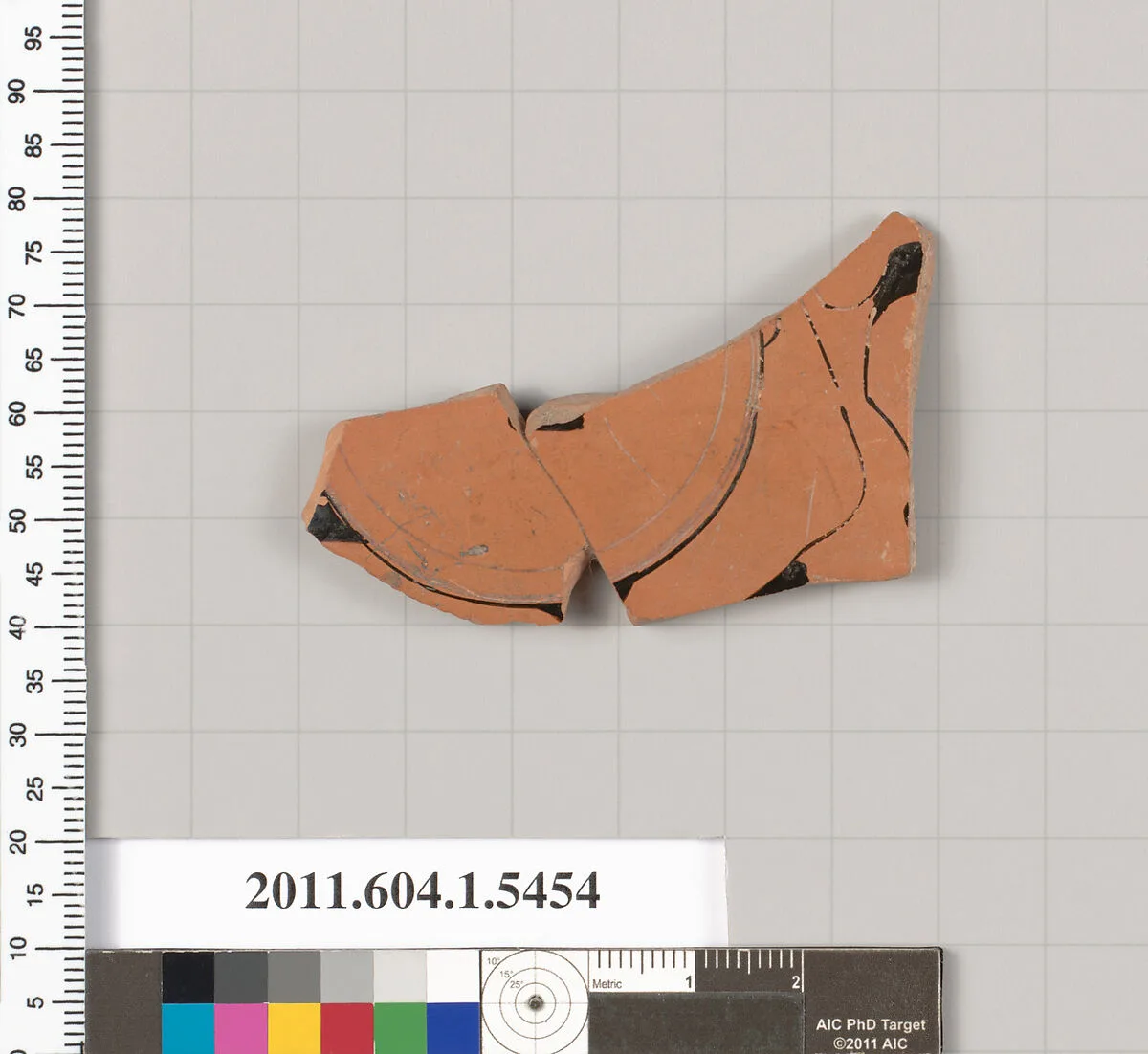 Terracotta fragment of a kylix (drinking cup) — Unknown
