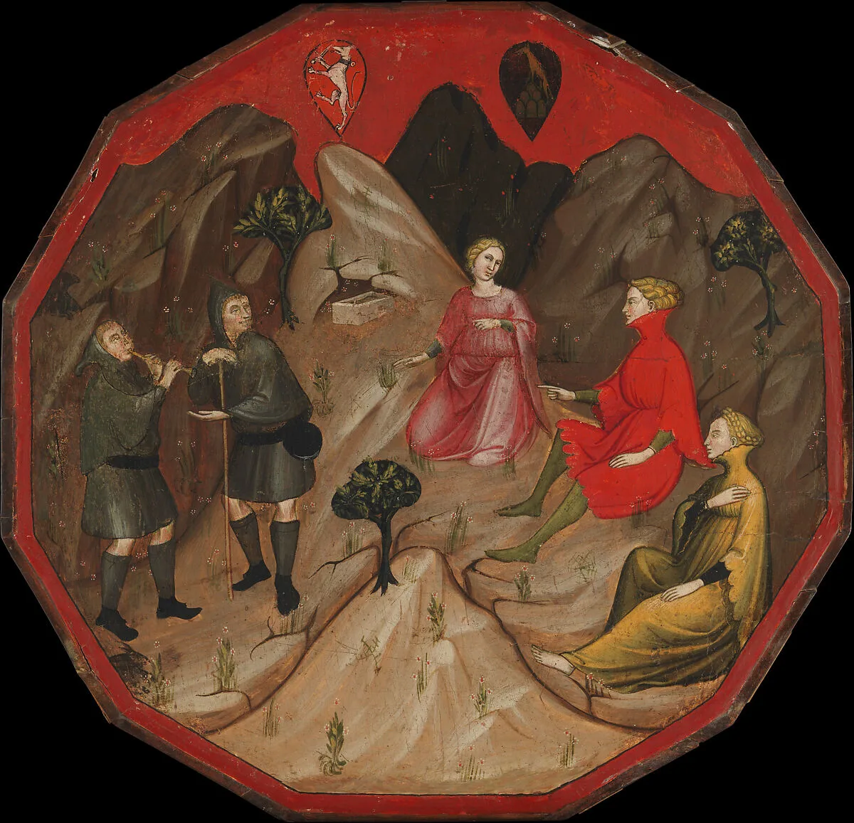 A Contest between the Shepherds Alcesto and Acaten — Master of 1416
