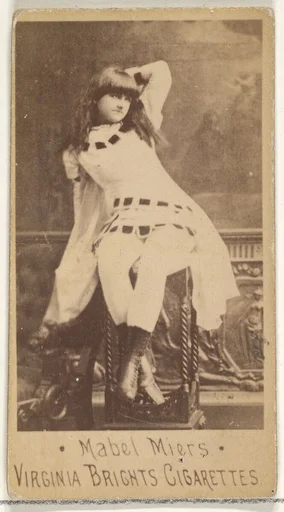 Mabel Miers, from the Actors and Actresses series (N45, Type 1) for Virginia Brights Cigarettes