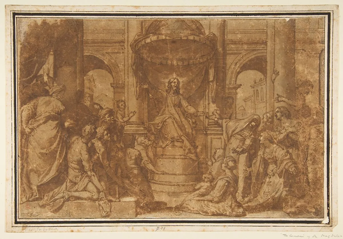Christ Preaching — Federico Zuccaro (Zuccari)