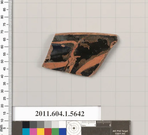 Terracotta rim fragment of a kylix (drinking cup)
