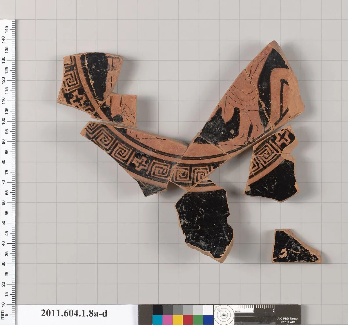 Terracotta fragments of a kylix (drinking cup) — Unknown
