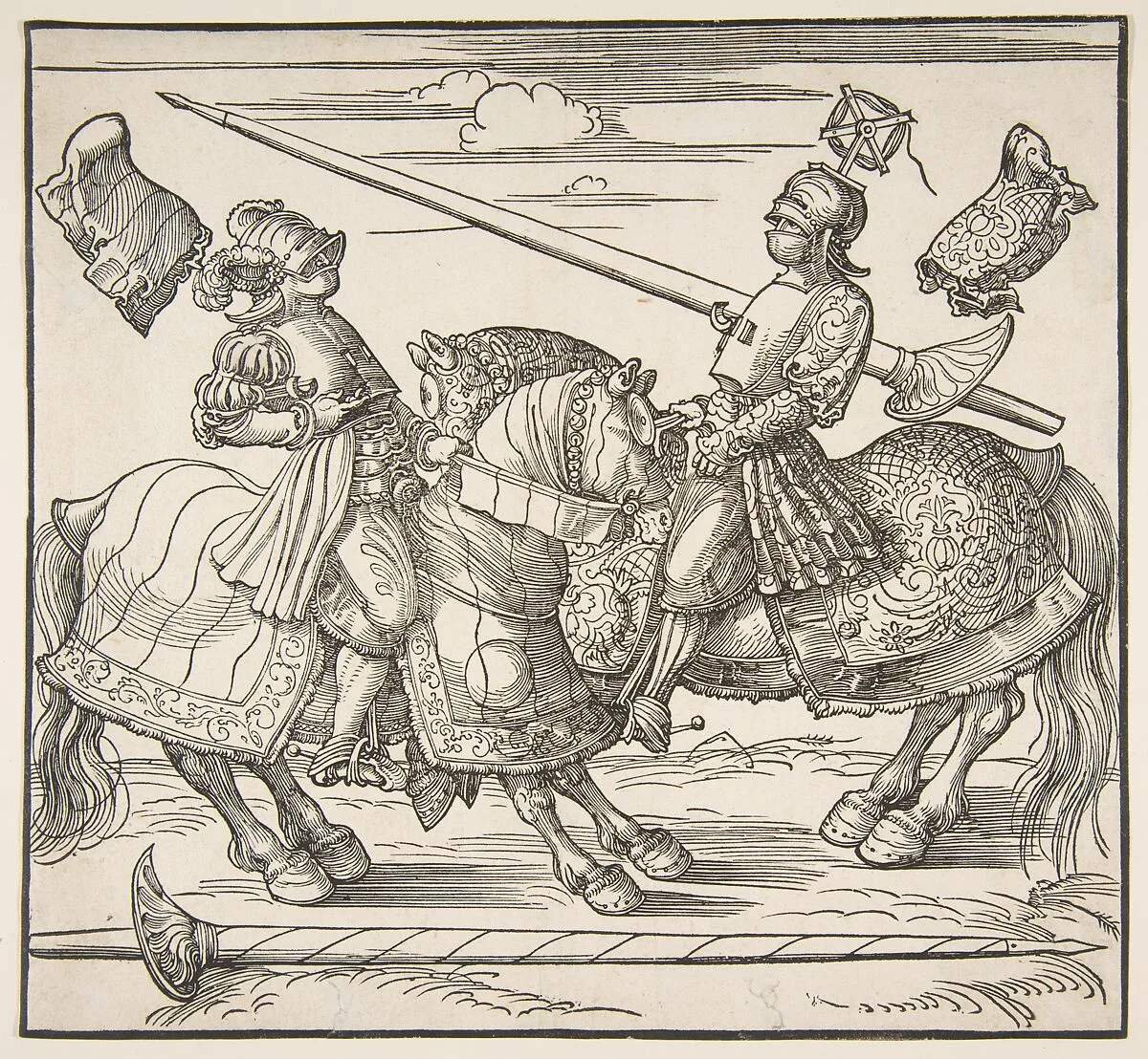 The Tournament on Horseback — Albrecht Dürer