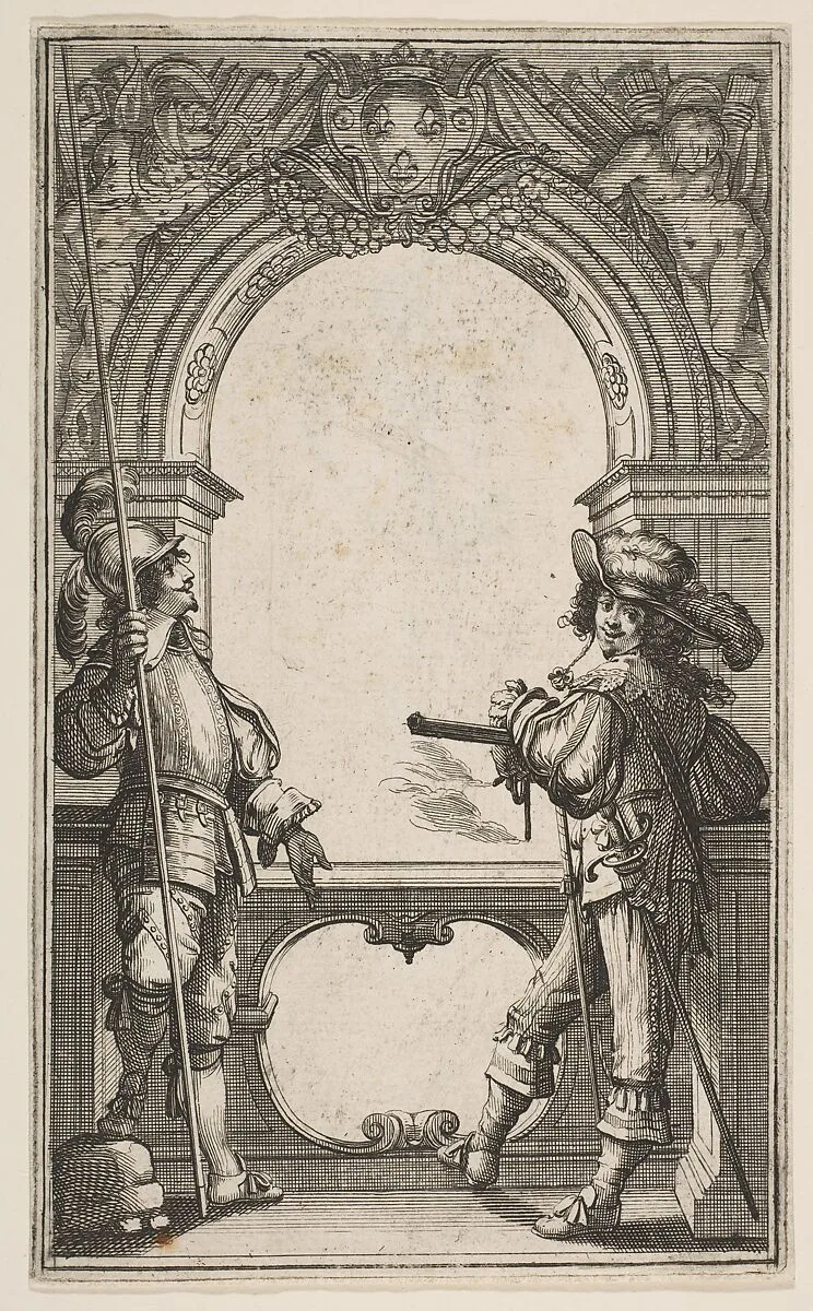 Frontispiece to "Les Gardes Françaises" — Abraham Bosse