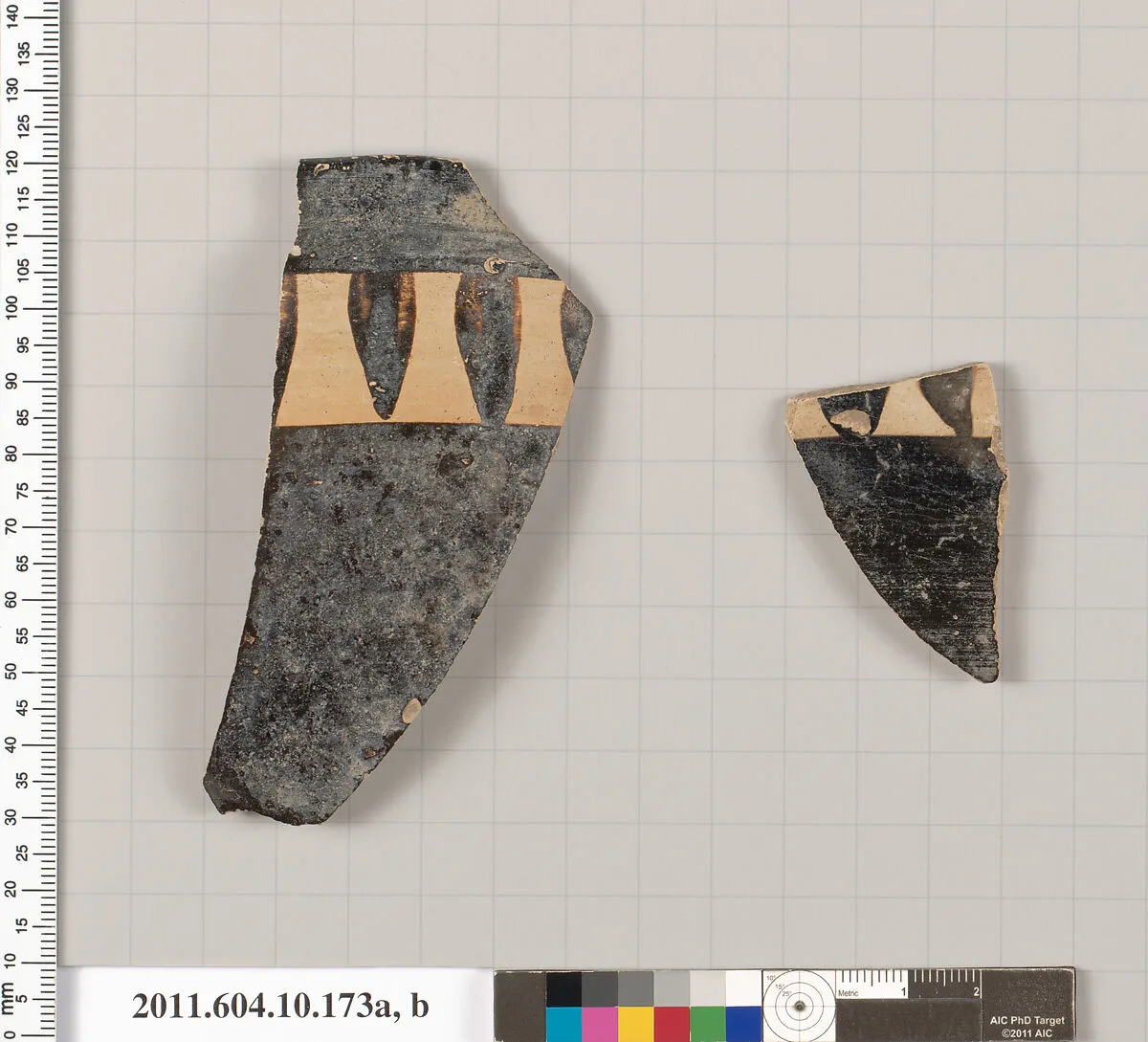 Terracotta fragments of a skyphos (deep drinking cup) — Unknown