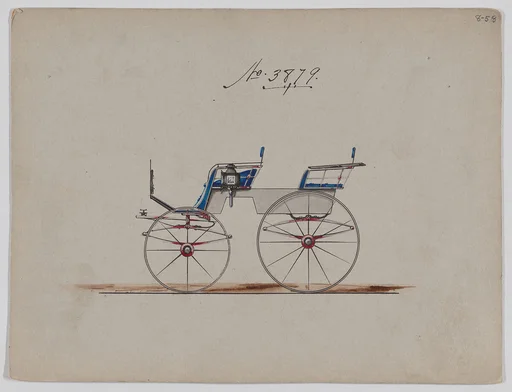 Design for 4 seat Phaeton, no top, no. 3879