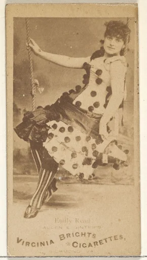 Emily Read, from the Actors and Actresses series (N45, Type 1) for Virginia Brights Cigarettes
