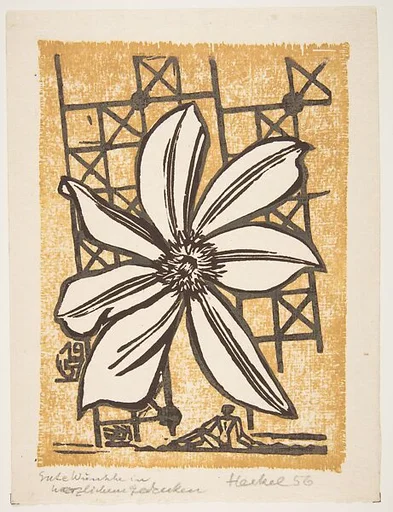 26. Jahresblatt: Clematisblüte