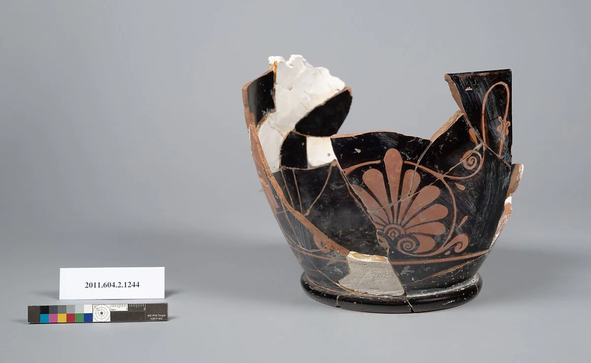 Terracotta fragment of a skyphos (deep drinking cup) — Unknown