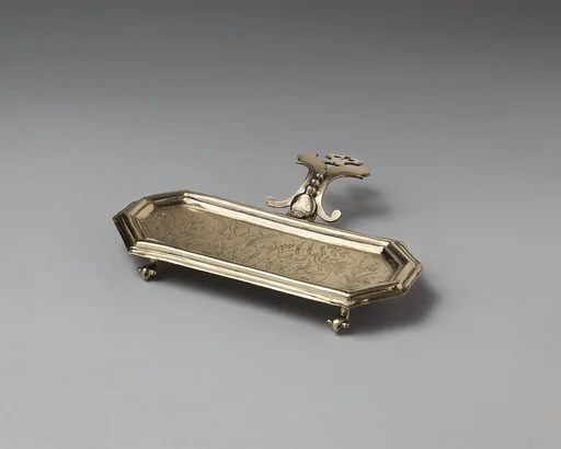 Snuffers tray (part of a toilet service)