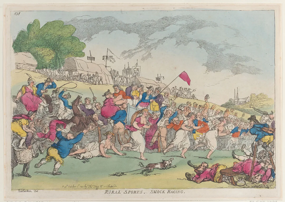 Rural Sports, Smock Racing — Thomas Rowlandson|Thomas Tegg