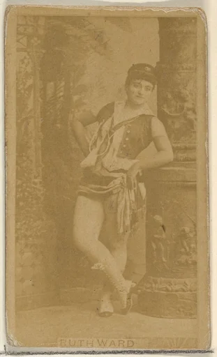 Ruth Ward, from the Actors and Actresses series (N45, Type 8) for Virginia Brights Cigarettes