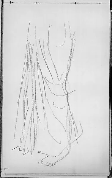 Legs and Costume of a Javanese Dancer (from Sketchbook of Javanese Dancers) — John Singer Sargent