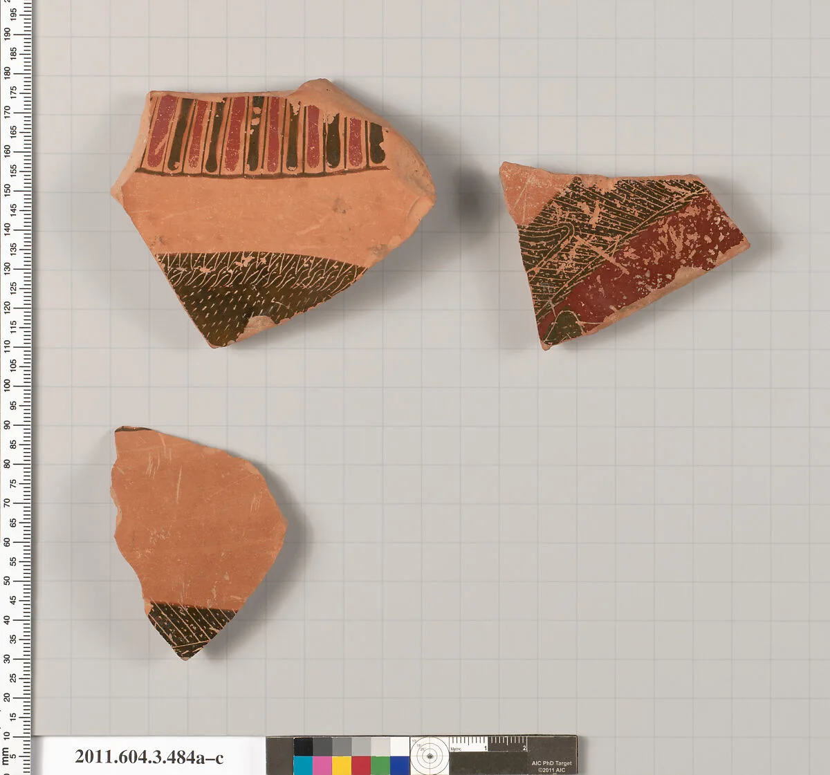 Terracotta fragments of a column-krater (bowl for mixing wine and water) — Unknown