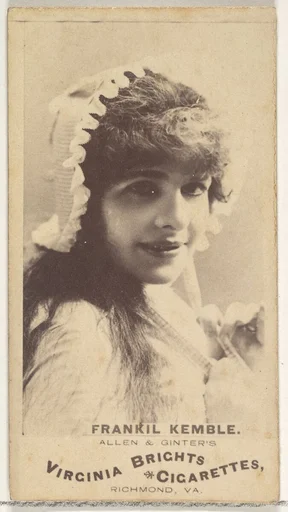 Frankil Kemble, from the Actors and Actresses series (N45, Type 1) for Virginia Brights Cigarettes