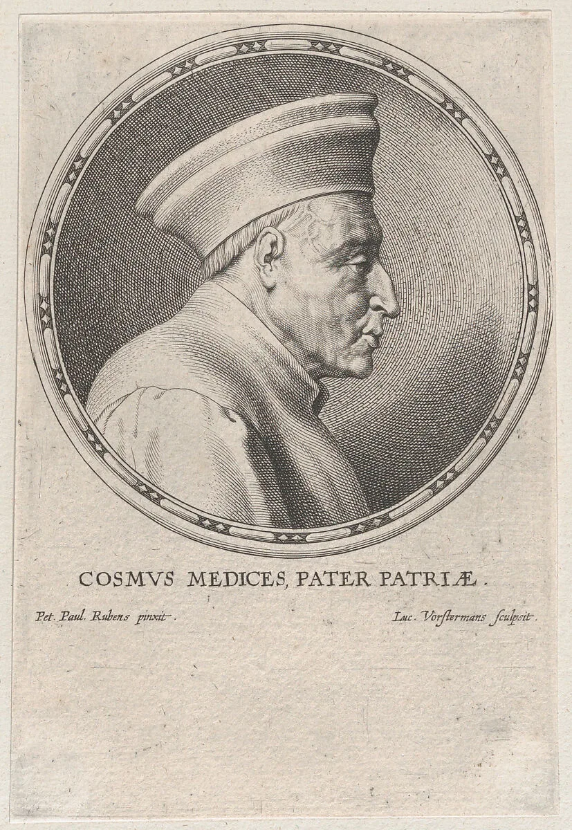 Portrait of Cosimo I de' Medici — Peter Paul Rubens|Lucas Vorsterman I|Cosimo I de' Medici, Grand Duke of Tuscany