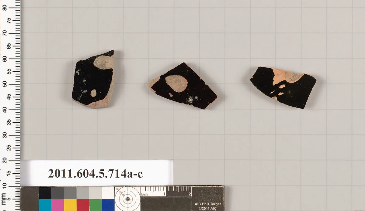 Terracotta fragments of kylikes (drinking cups) — Unknown