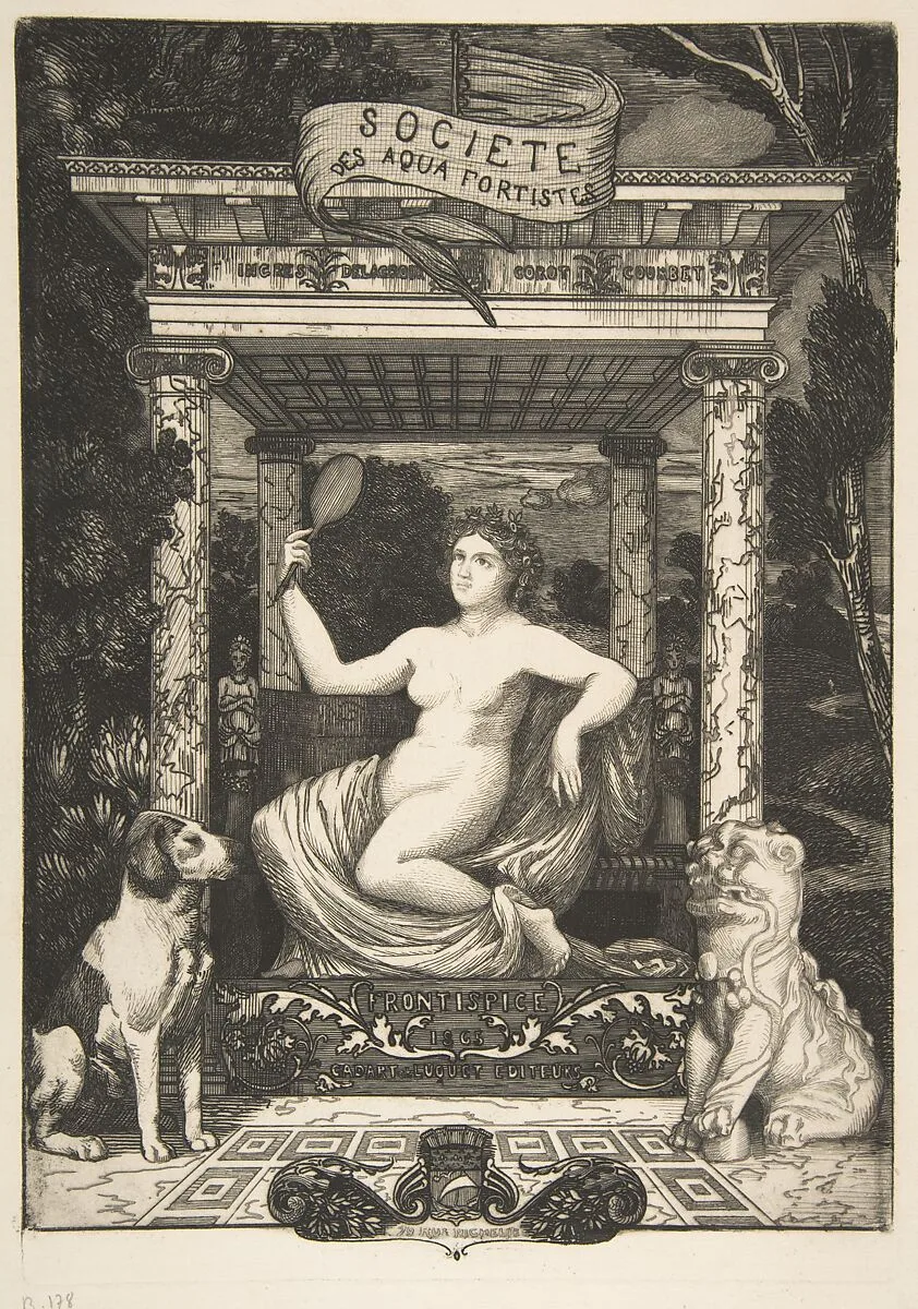 Société des Aquafortistes (Frontispice) — Cadart & Luquet|Félix Bracquemond