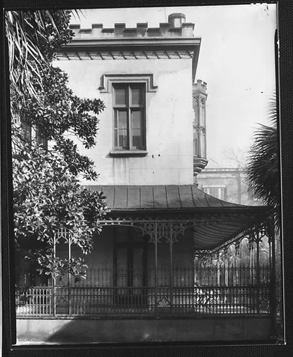 [Right Wing of Gothic Revival House, Charles H. Green House, Savannah, Georgia]
