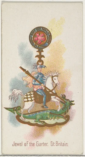 Jewel of the Garter, Great Britain, from the World's Decorations series (N30) for Allen & Ginter Cigarettes
