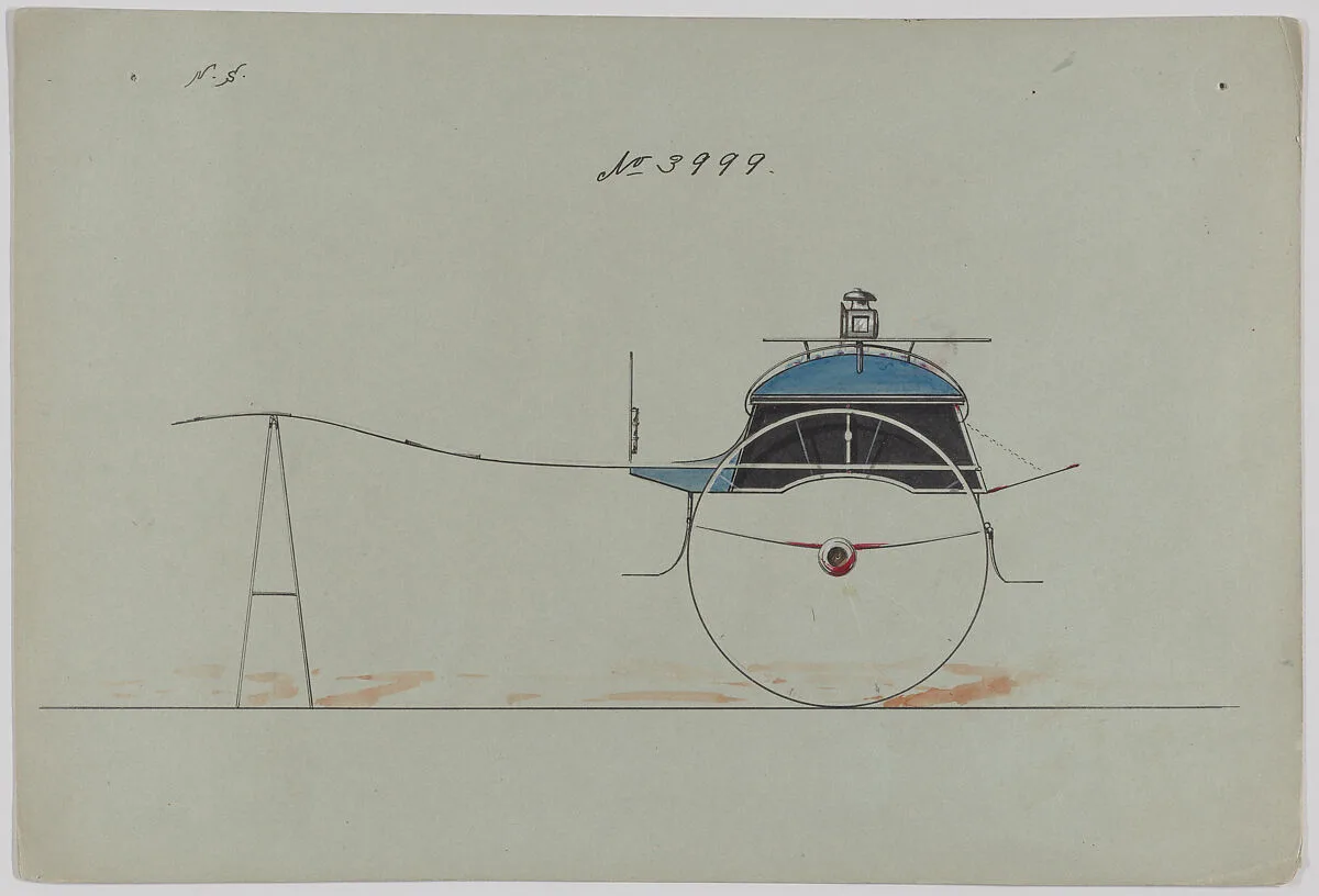 Design for Dog Cart or 2 Wheeler, no. 3999 — Brewster & Co.|Herman Stahmer