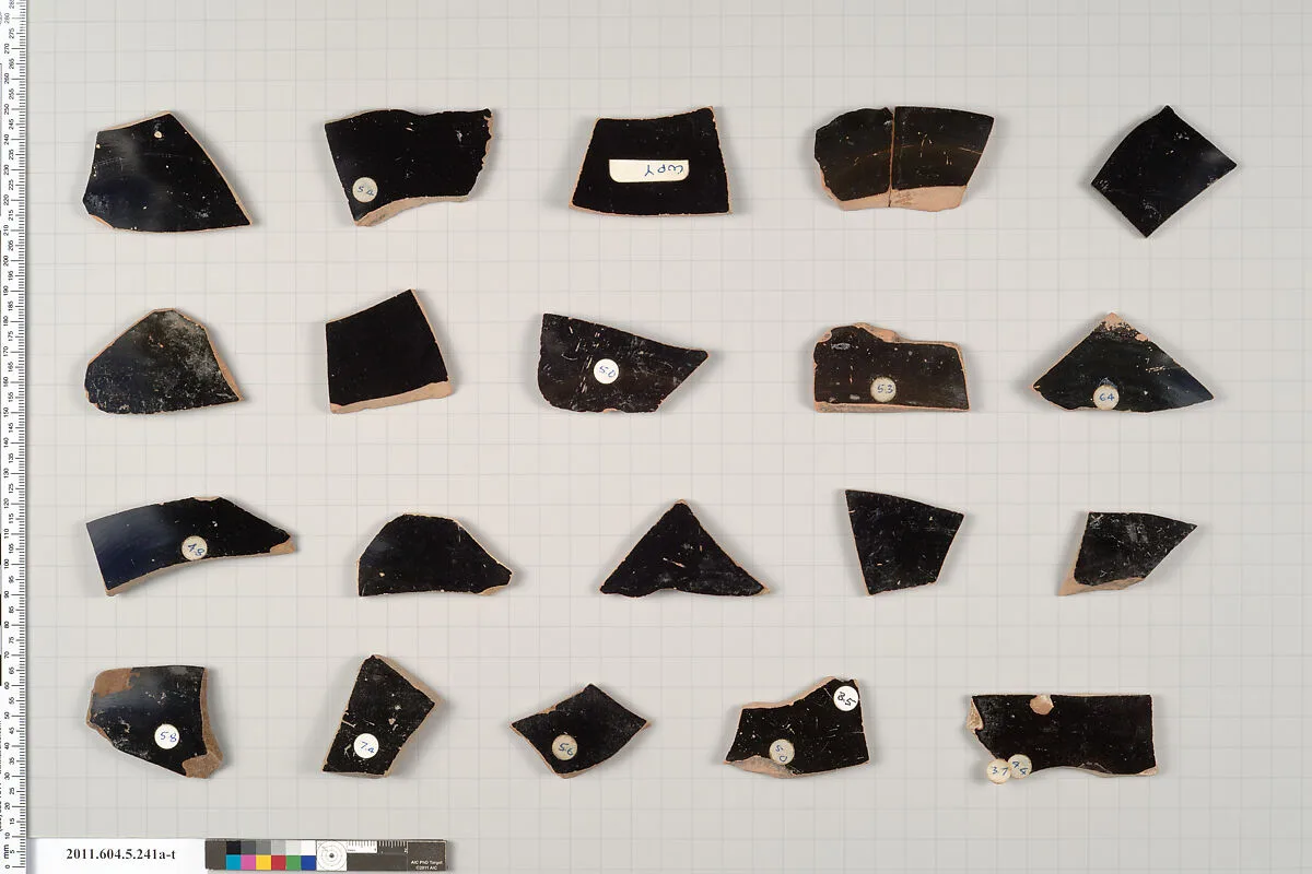 Terracotta fragments of kylikes (drinking cups) — Unknown