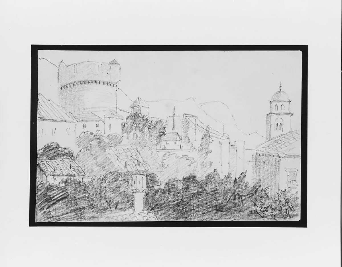 Ragusa (from Sketchbook) — Mary Newbold Sargent